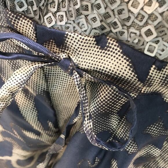 Alice San Diego Silver, Gray and, blue sequin strapless romper size Large - Picture 8 of 16